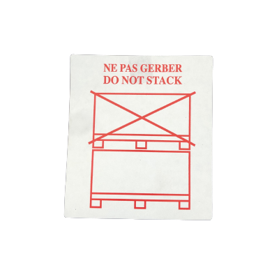 Image 2 produit ETIQUETTE ROUGE -  NE PAS GERBER   - 10010003 | Emballage, Carton, Cornière, Adhésif, Film, Feuillard, Calage, Sur-mesure, E-Commerce, Bulle